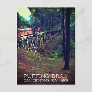 Cartão Postal Puffing Billy, Dandenong Ranges, Victoria, Aus