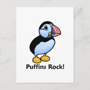 Cartão Postal Puffins Rock!