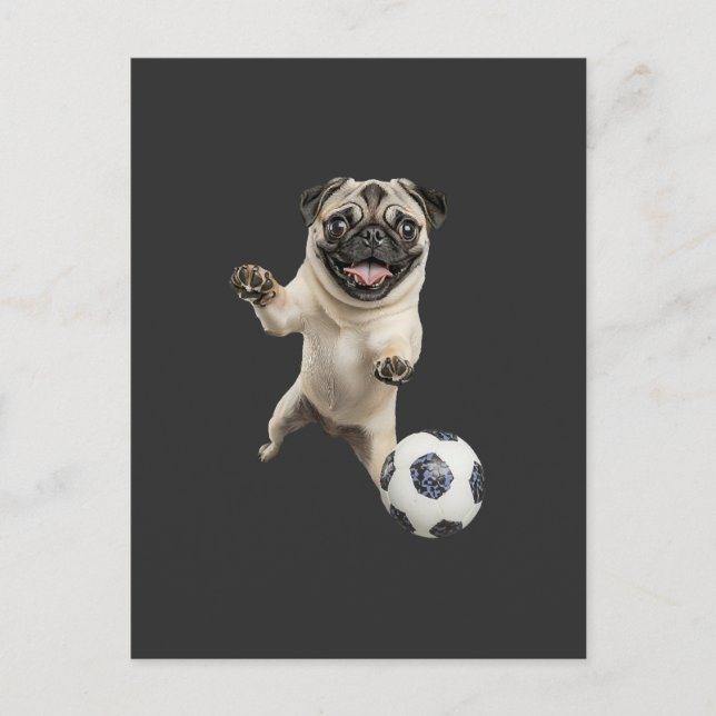 Cartão Postal Pug   (Frente)
