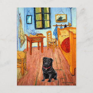 Cartão Postal Pug 17 (preto) - A Sala