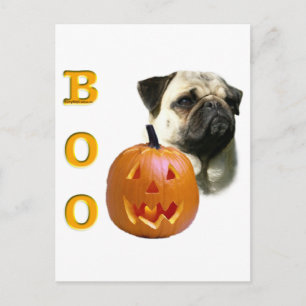 Cartão Postal Pug (camisa) Boo