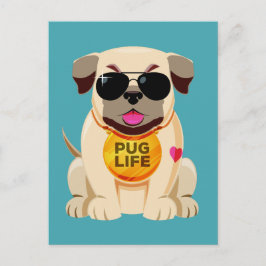 Cartão postal Pug Life