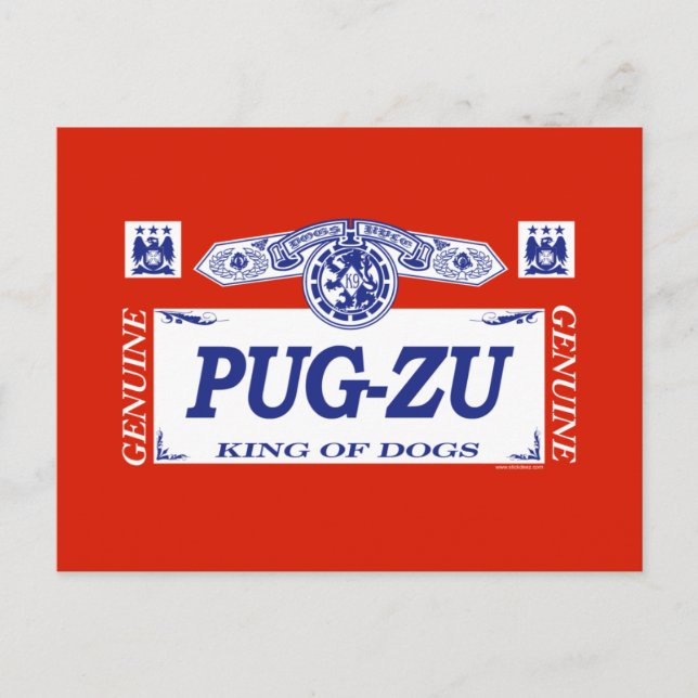 Cartão Postal Pug-Zu (Frente)