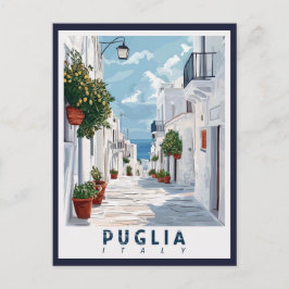 Cartão Postal Puglia, Itália: A Retro