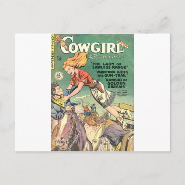Cartão Postal Pulando Cowgirl (Frente)