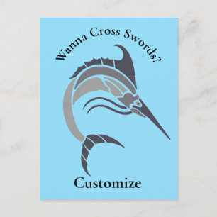 Cartão Postal Pulando Espadarte Thunder_Cove