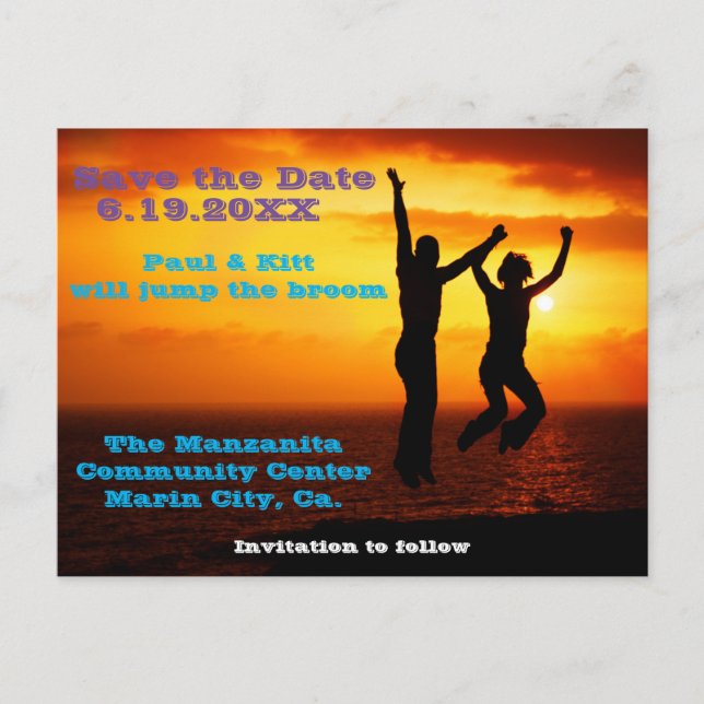 Cartão Postal Pular a Vassoura (Frente)