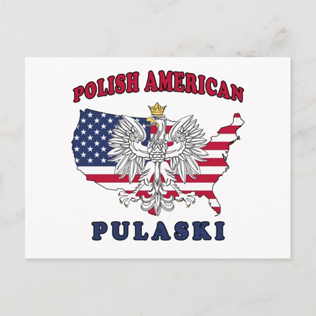 Cartão Postal Pulaski Wisconsin Polonês (Frente)