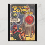 Cartão Postal _Pulp autêntico da ficção científica 023<br><div class="desc">Conversa sobre uma explosão do passado. Procurando as capas de revista da polpa do vintage? We've obteve sua parte traseira. Conceda em sua paixão da arte da polpa do vintage através de nossa grande variedade de características da arte da polpa da ficção art. da polpa uma variedade de cobrir da...</div>