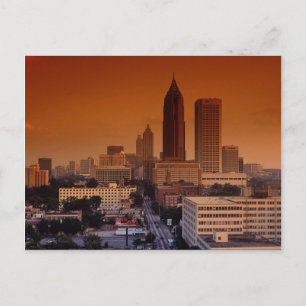 Cartão Postal Pulsação da cidade, Atlanta, Geórgia, EUA.