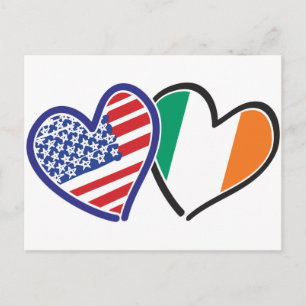 Cartão Postal Pulseiras do Coração da Irlanda dos EUA