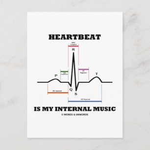 Cartão Postal Pulso é minha música interna (ECG/EKG)