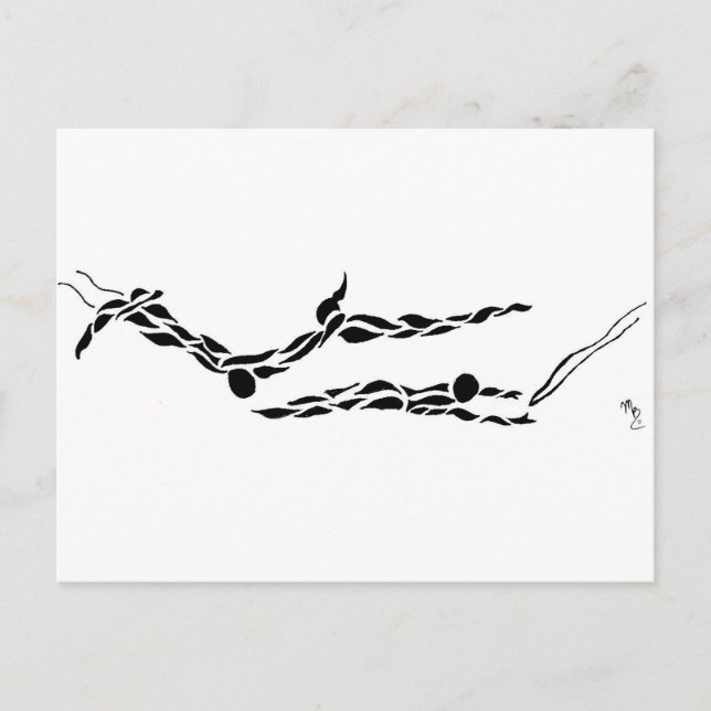 Cartão Postal Pulso Voador de Trapeze Voando (Frente)