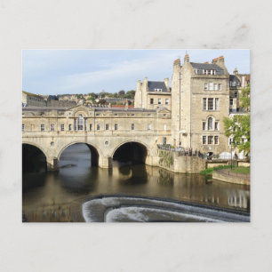 Cartão Postal Pulteney Bridge e River Avon, Bath, Inglaterra