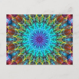 Cartão Postal Pulverização no caleidoscópio