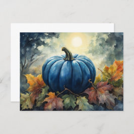 Cartão Postal Pumpkin Azul - Cartão-postal