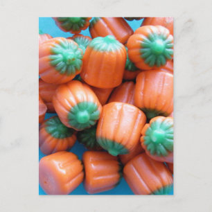 Cartão Postal Pumpkin Candy Corn Photo