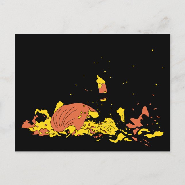 Cartão Postal Pumpkin Esmagado (Frente)