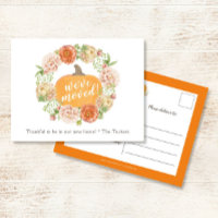 Pumpkin Fall Floral Wreath que movemos