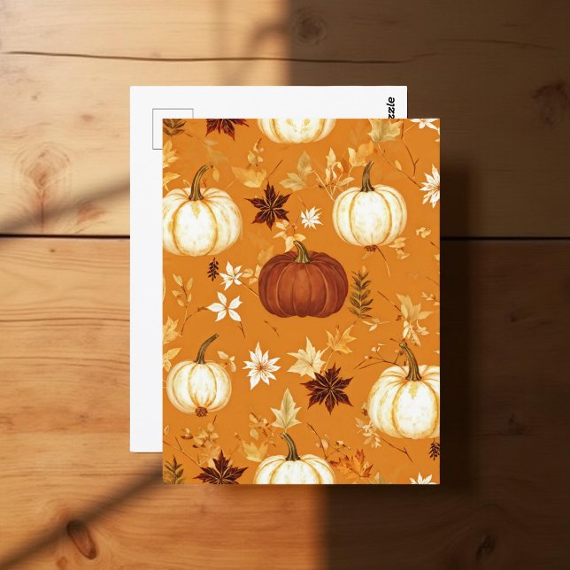 Cartão Postal Pumpkin Halloween, Botânica Terracotta e Queda (Criador carregado)