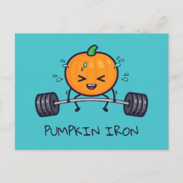 Cartão Postal Pumpkin Iron Pun