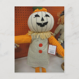 Cartão Postal Pumpkin Man
