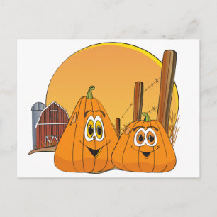 Cartão Postal Pumpkin Patch