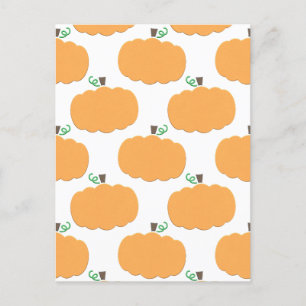 Cartão Postal Pumpkin Pattern
