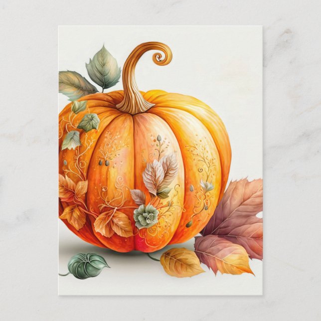 Cartão Postal Pumpkin Recheado Fresosamente (Frente)