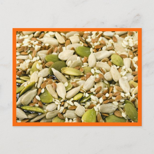 Cartão Postal Pumpkin Seeds e Mix Postcard (Frente)