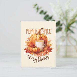 Cartão Postal Pumpkin Spice Tudo