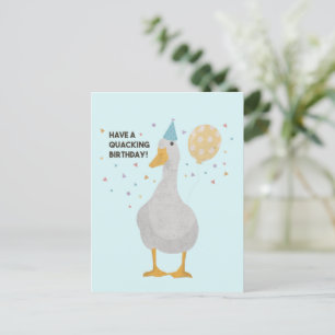 Cartão Postal Pun do Partido: Tenha um Aniversário Quacking