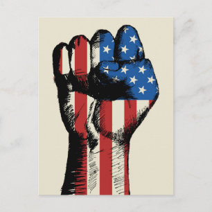 Cartão Postal Punho Americano