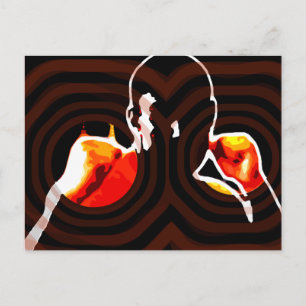 Cartão Postal punhos de fogo.