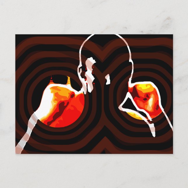 Cartão Postal punhos de fogo. (Frente)