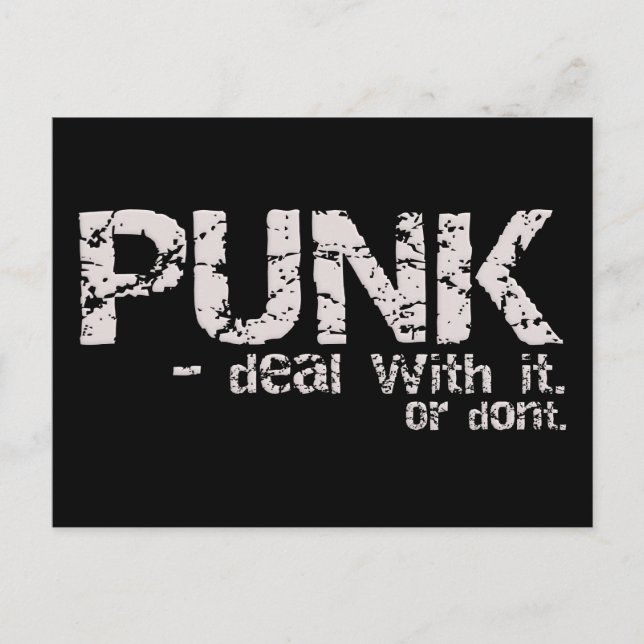 Cartão postal PUNK (Frente)