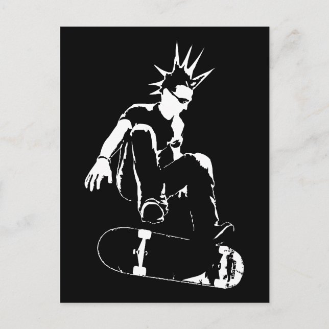 Cartão Postal punk do skate (Frente)