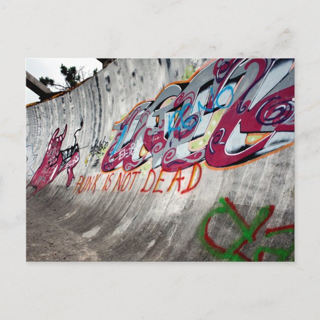 Cartão Postal Punk não é morto. Olimpiadas bobsled run, Sarajevo (Frente)