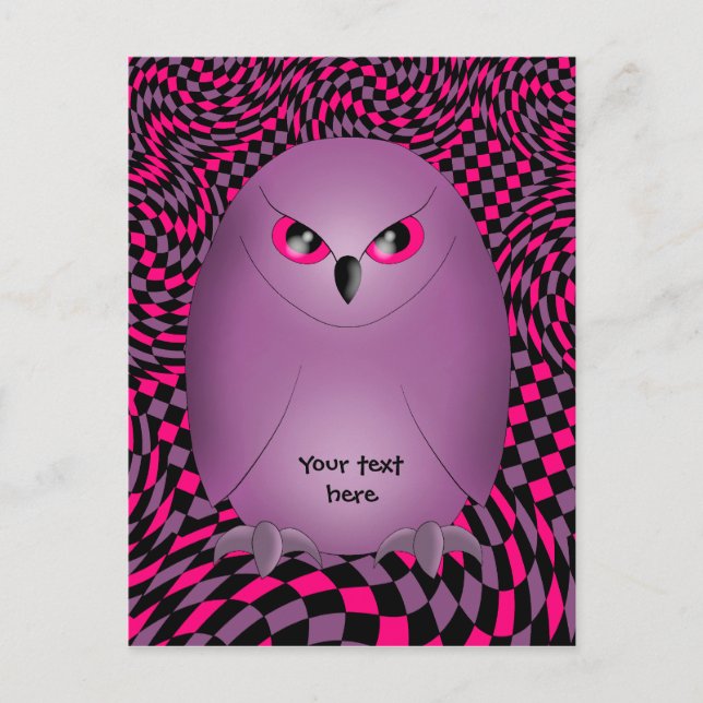 Cartão Postal Punk owl (Frente)