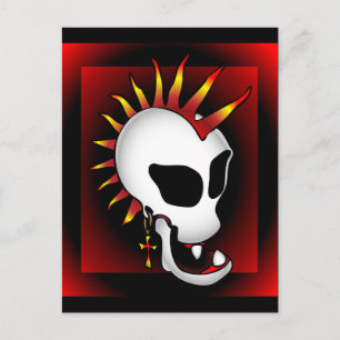 CARTÃO POSTAL PUNK SKULL-3