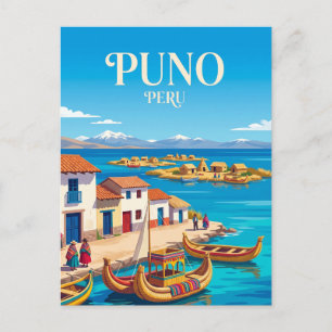 Cartão Postal Puno Peru