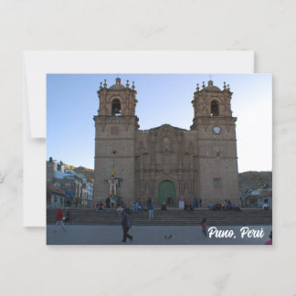 Cartão Postal Puno, Perú, Puno Cathedral