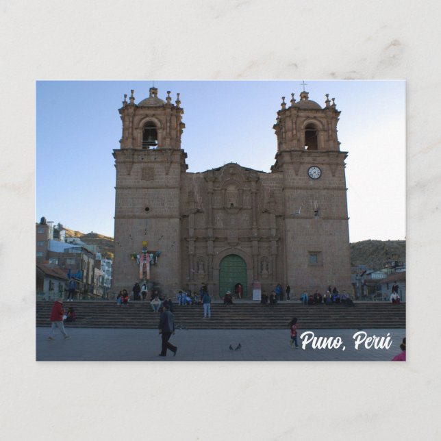Cartão Postal Puno, Perú, Puno Cathedral  (Frente)