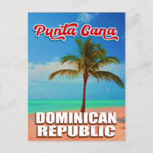 Cartão Postal Punta Cana Dominicana - Lembrança Vintage Anos 80