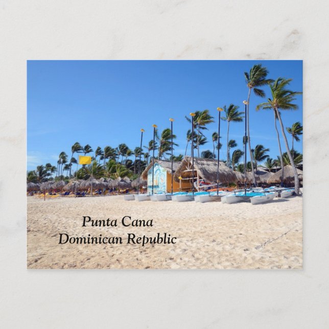 Cartão Postal Punta Cana na República Dominicana (Frente)