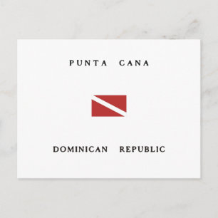 Cartão Postal Punta Cana - República Dominicana Scuba Bandeira D