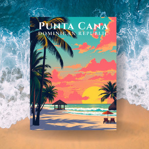 Cartão Postal Punta Cana República Dominicana Viagem Praia Retro