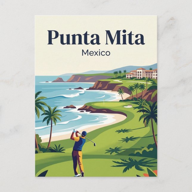 Cartão Postal Punta Mita México (Frente)
