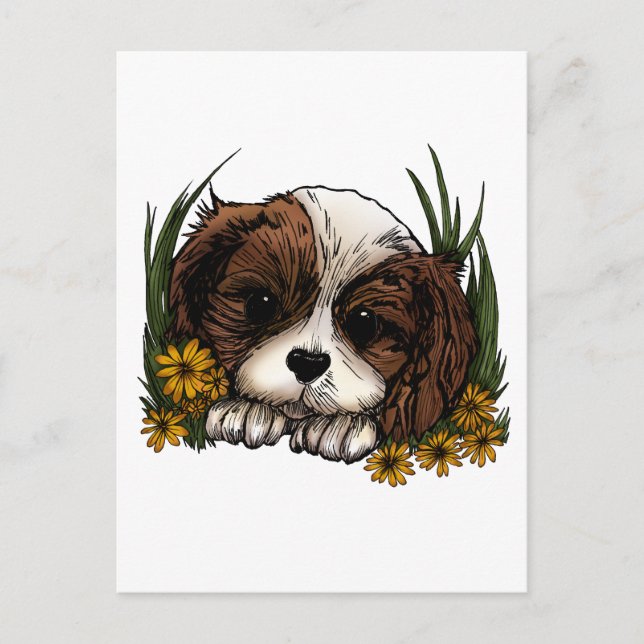 Cartão Postal Puppy (Frente)