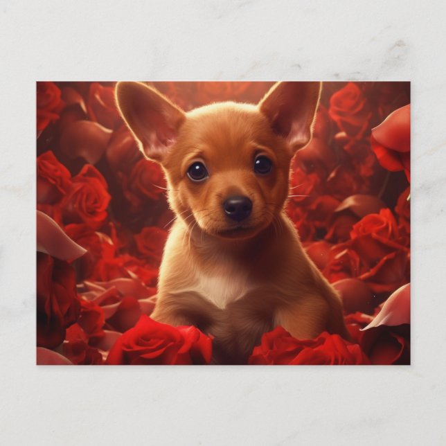 Cartão Postal Puppy (Frente)